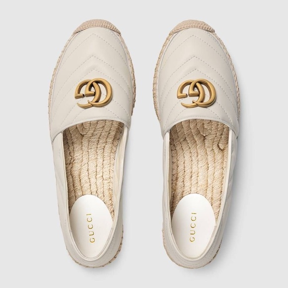Gucci Leather Espadrille with Double G - Picture 1 of 8